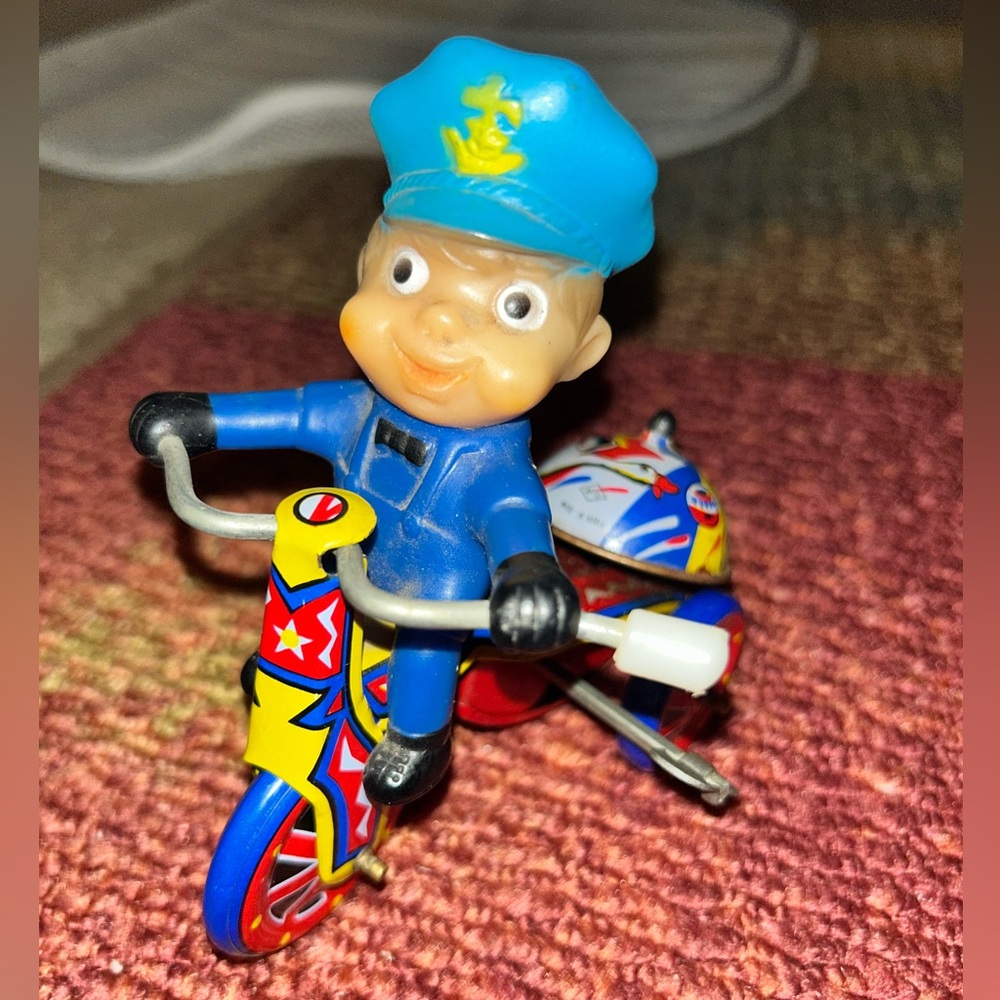 Happy Days Police Tricycle Wind Up Toy Made In Korea